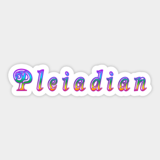 Pleiadian Star Race Design Sticker